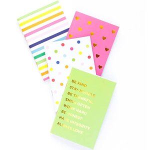 4 Mini Colorful Notebooks